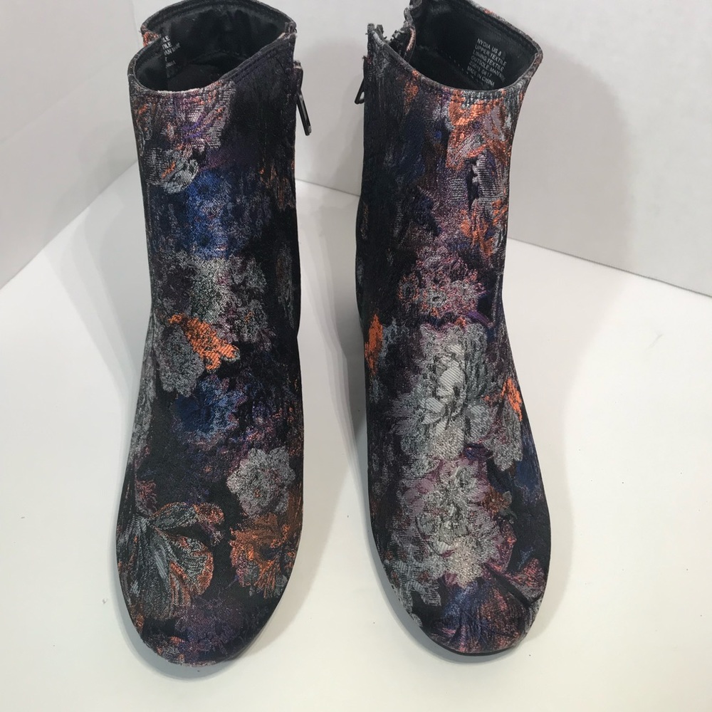 Zigi Soho Brocade Ankle Booties Nydia Floral Print